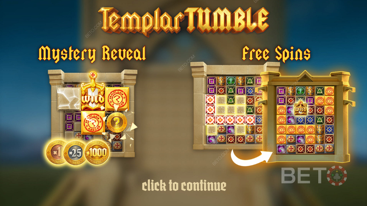 Intro ekraan Templar Tumble