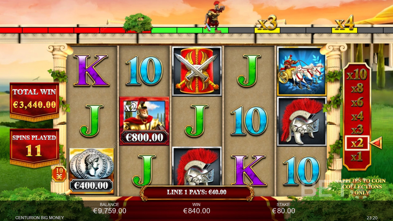 Võida 2500x oma panus Centurion Big Money Slot