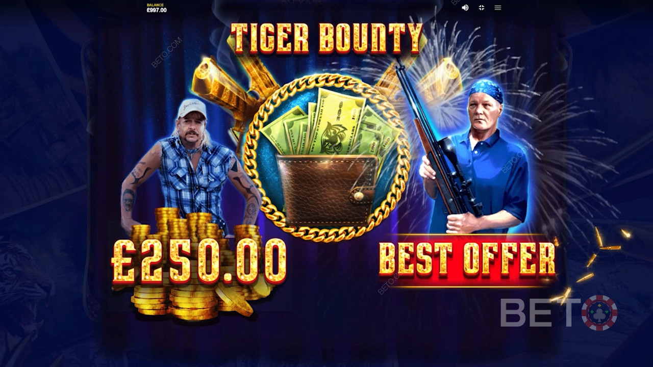 Tiger Bounty boonus aastal Joe Exotic