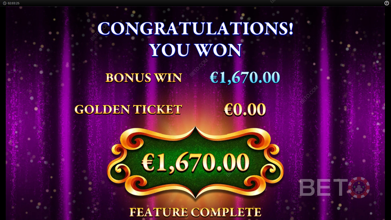 Võida 2000x oma panus Willy Wonka Everlasting Gobstopper Slot