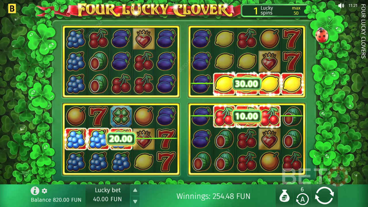 Four Lucky Clover Mängi Tasuta