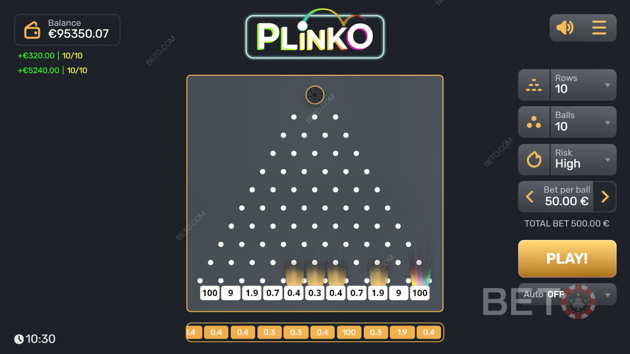 Plinko (Gaming Corps) Mängi Tasuta