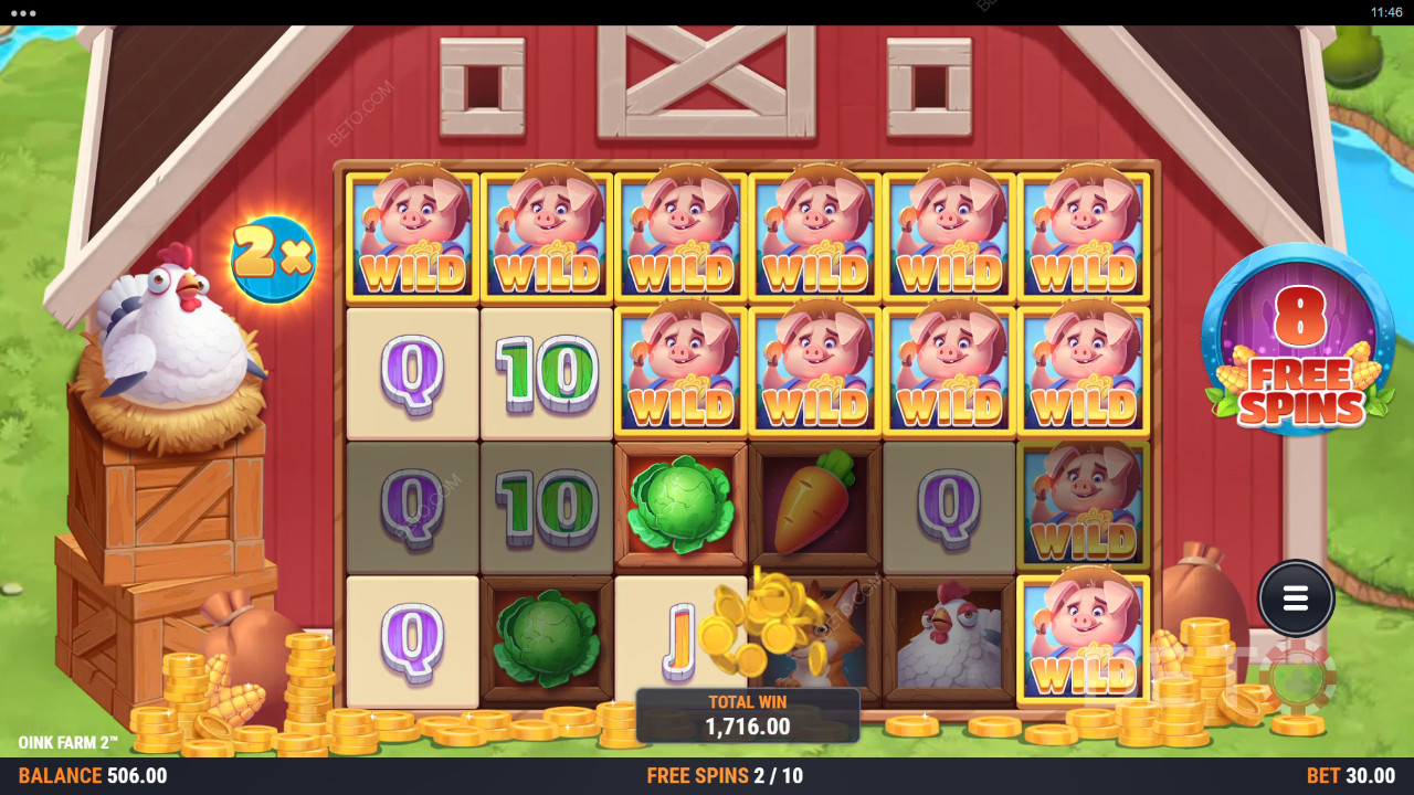 Oink Farm 2 ülevaade BETO Slots poolt