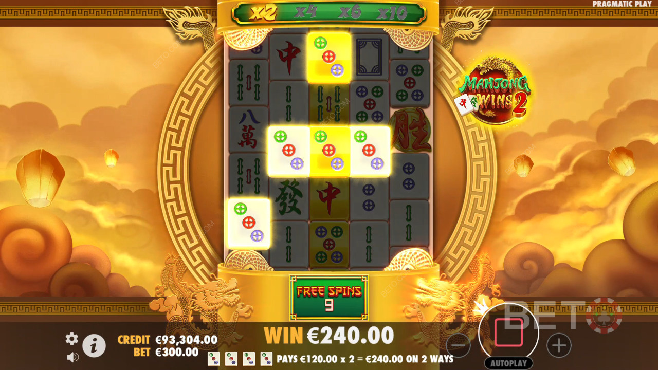 Mahjong Wins 2 boonusfunktsioonide selgitused, mille on koostanud Mahjong Wins 2 Pragmatic Play
