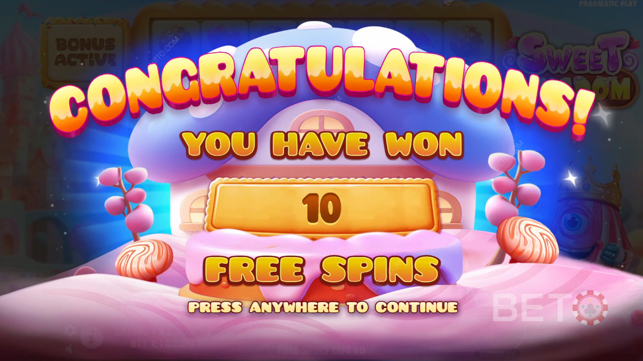 Võida 10,000x Sinu panus Sweet Kingdom Online Slot