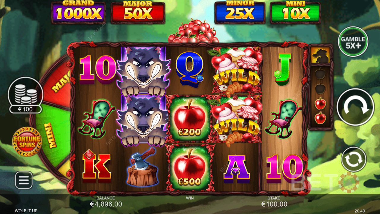 Boonusfunktsioonid, mida selgitab Wolf It Up by Inspired Gaming