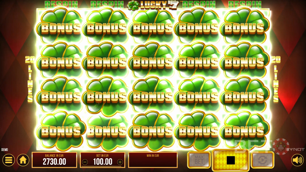 Boonusfunktsioonid, mida selgitab Lucky 77 by SYNOT Games