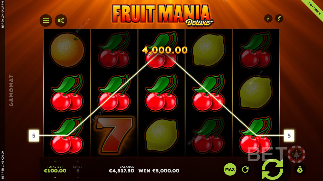Fruit Mania Deluxe läbivaatamine BETO Slots poolt