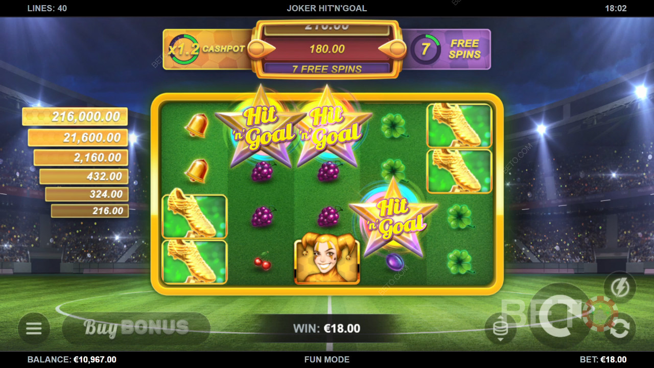 Joker Hit'n'Goal Mängi Tasuta