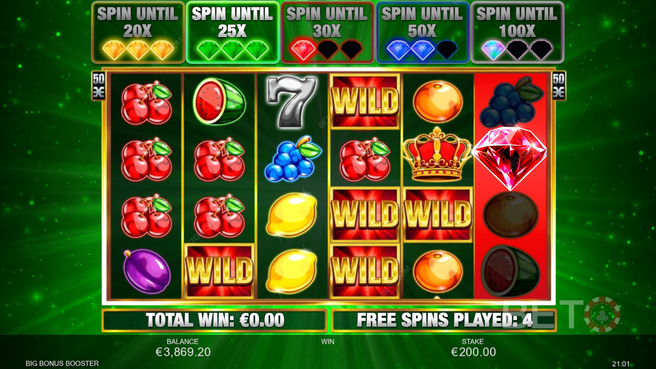Võida 833x oma panus Big Bonus Booster mänguautomaadis!