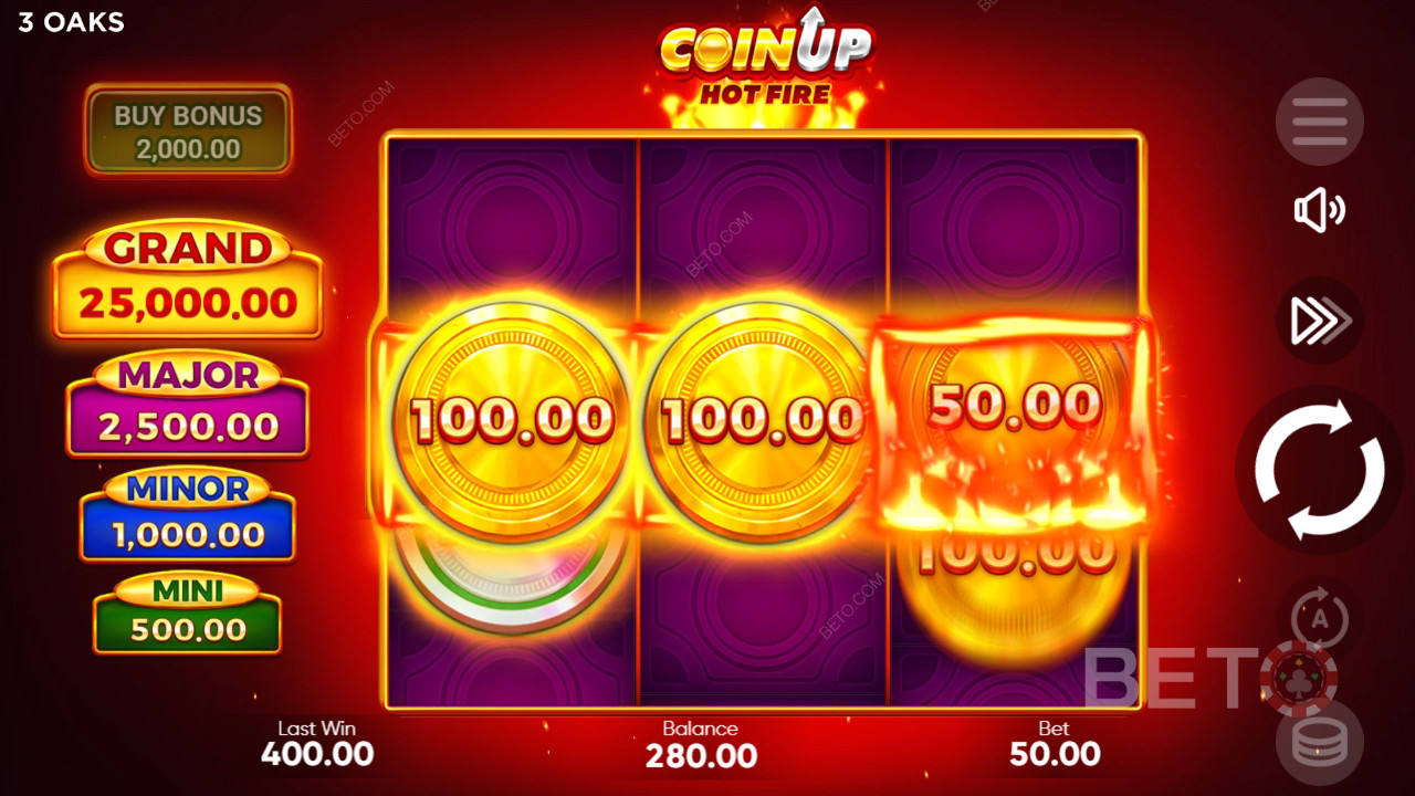 Coin Up: Hot Fire Mängi Tasuta
