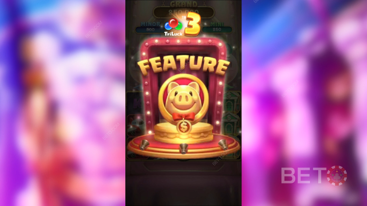 TaDa Gamingi 3 Lucky Piggy boonusfunktsioonide selgitused