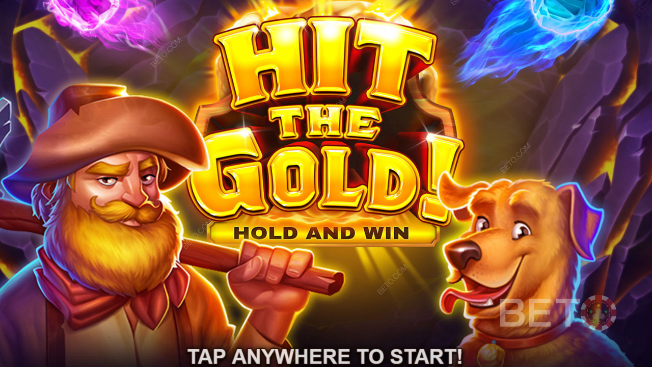 Kaeva üles laulmata ja kadunud rikkused säravas Hold & Win mängus, Hit the Gold! Online Slot.
