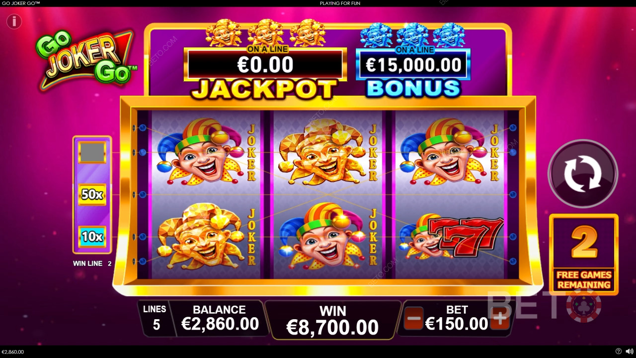 Võida 1000x oma panus Go Joker Go mänguautomaadis!