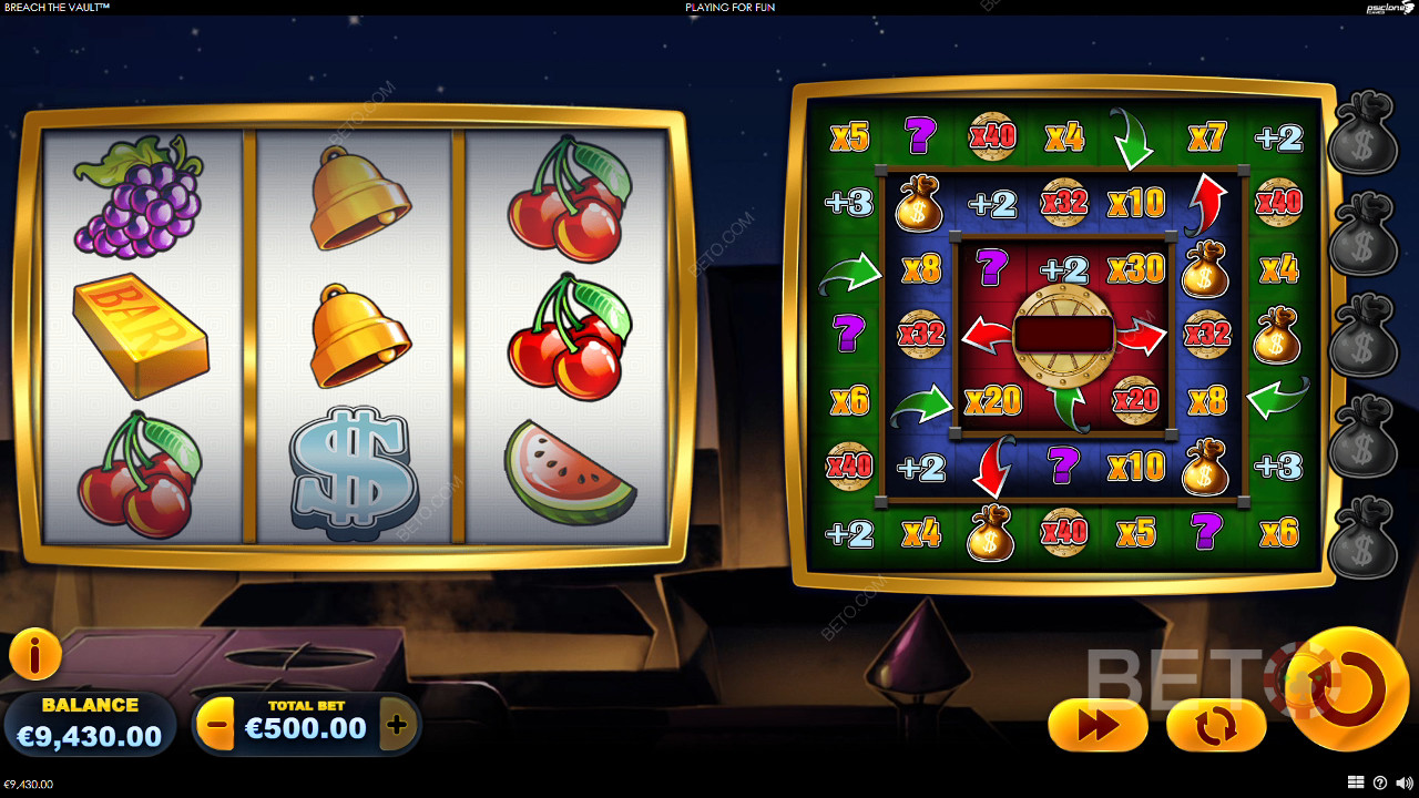 Võida 1,719x Sinu panus Breach The Vault Online Slot