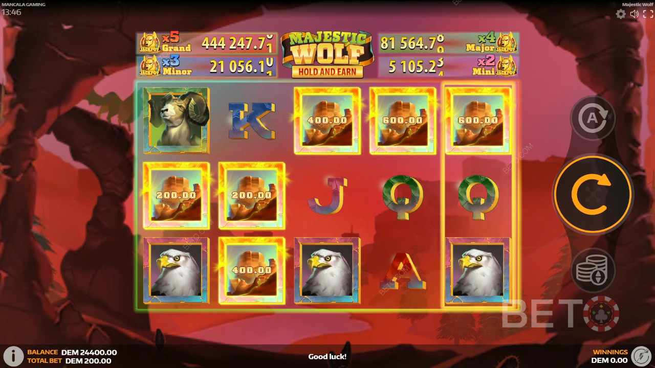 Majestic Wolf Review by BETO Slots
