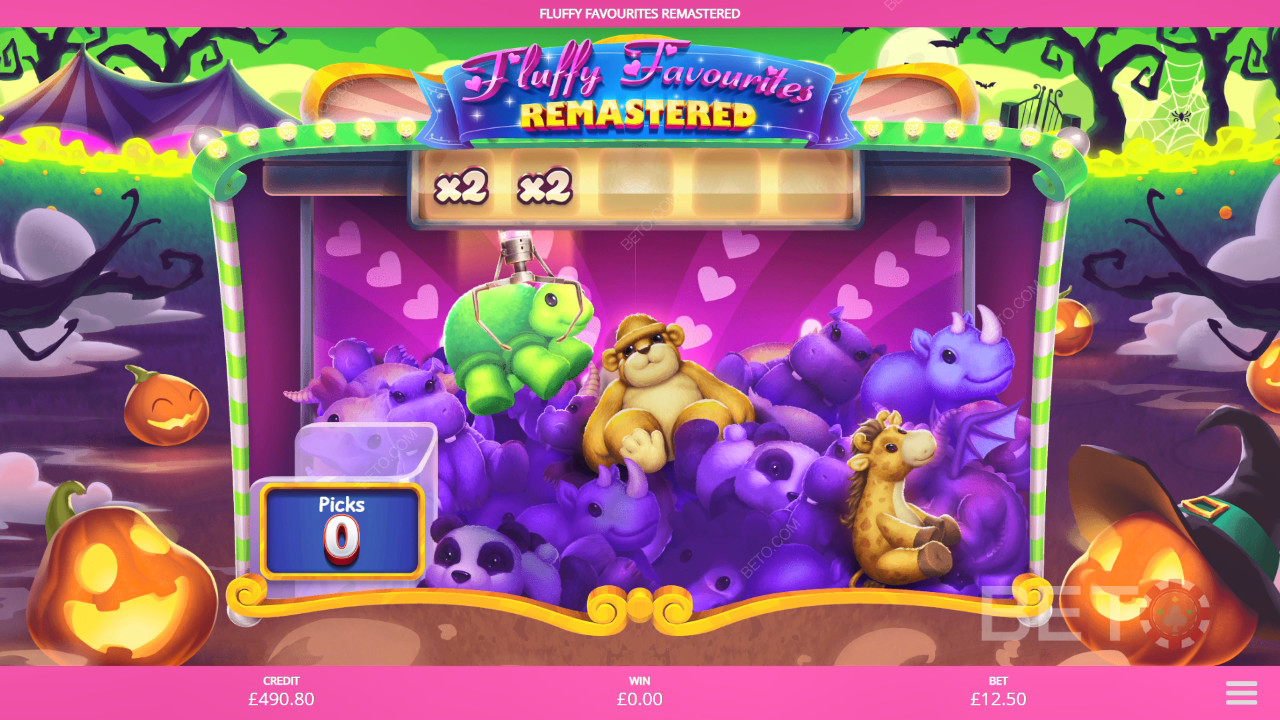 Boonusfunktsioonid, mida selgitab Fluffy Favourites Remastered by Eyecon