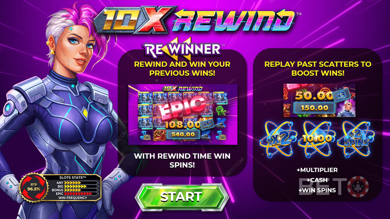 Alustades hasartmängude seiklust 10x Rewind