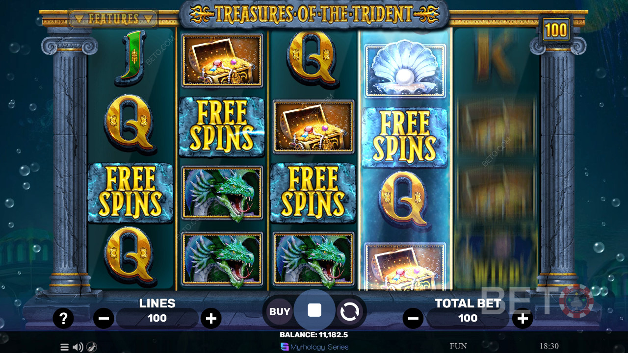 Treasures of the Trident Review by BETO Slots