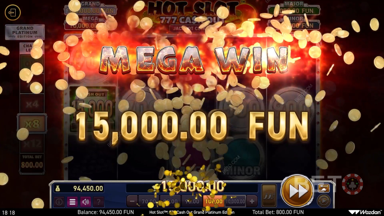Võida 3000x oma panus Hot Slot: 777 Cash Out Grand Platinum Edition Slot Online!