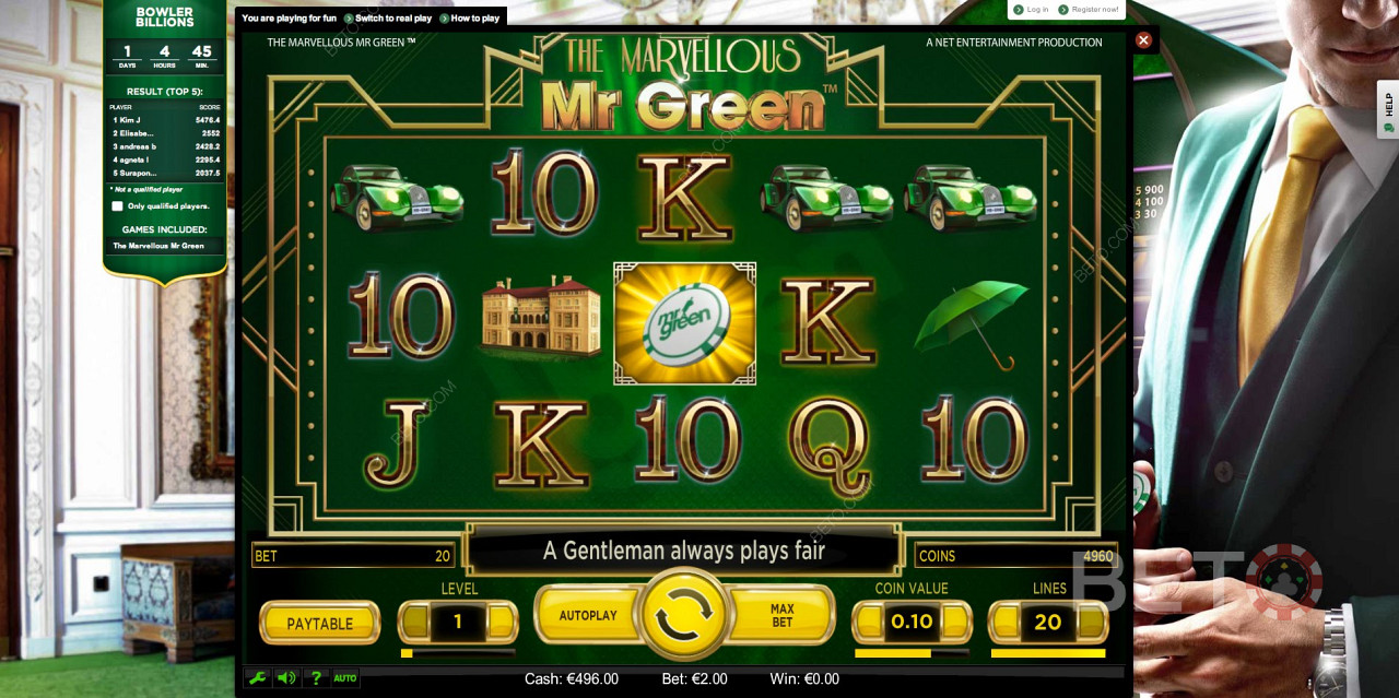 Mr Green Slots: parim koht online mänguautomaatide mängimiseks