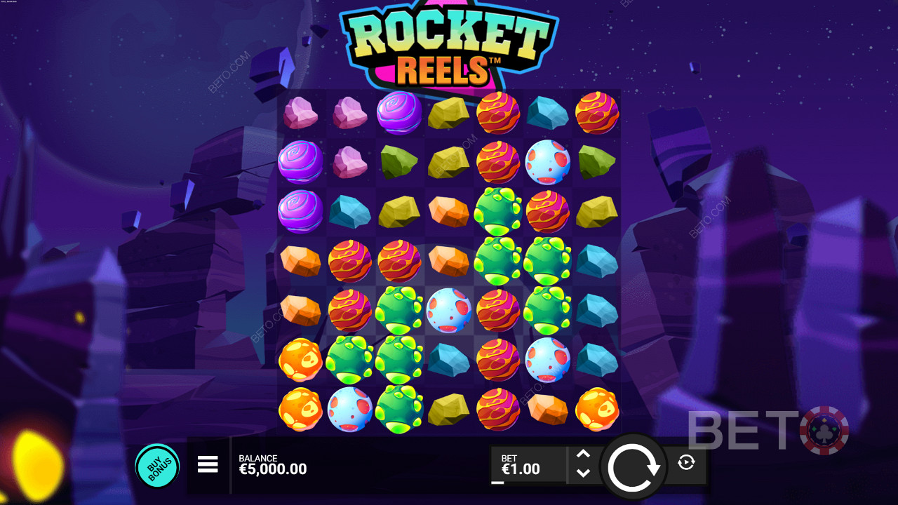 Rocket Reels klastripõhine pesa Hacksaw Gaming
