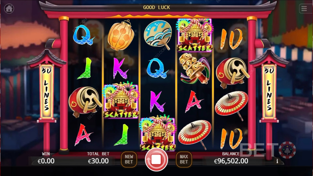 Ten Jin Matsuri ülevaade BETO Slots poolt