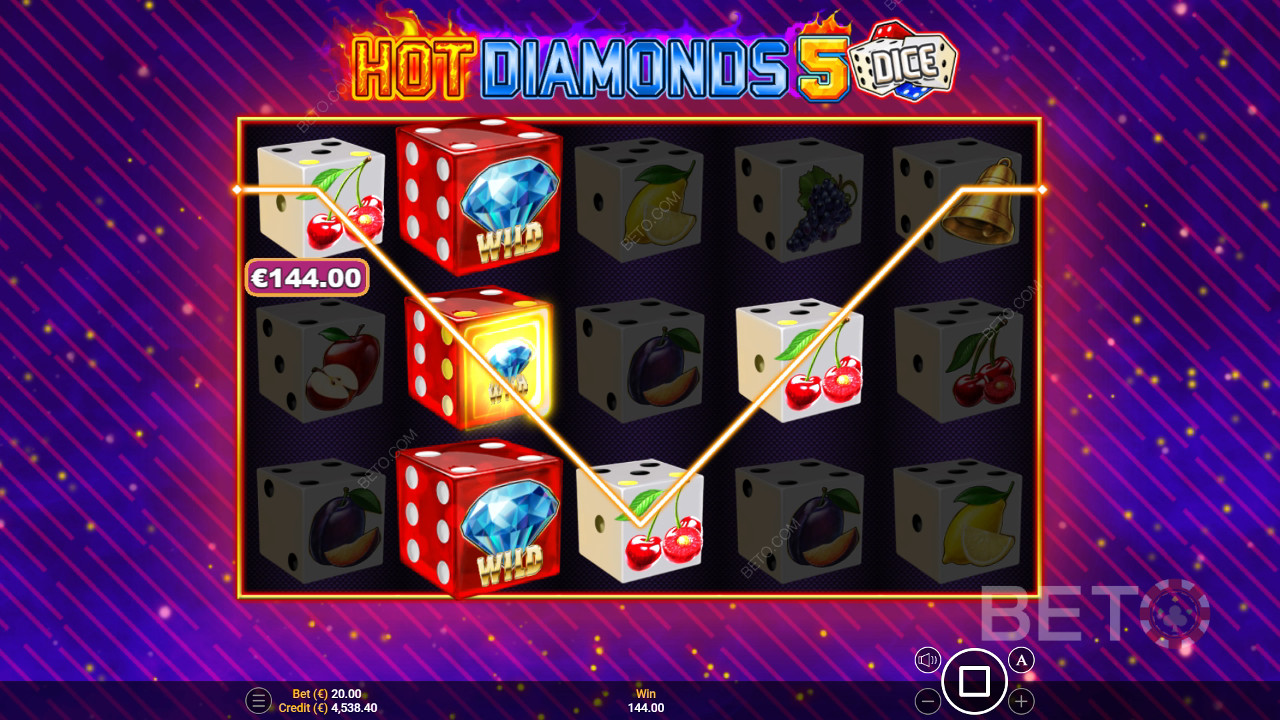 Hot Diamonds 5 Dice Review by BETO Slots