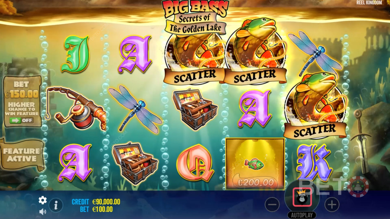 Big Bass saladused Golden Lake Review by BETO Slots