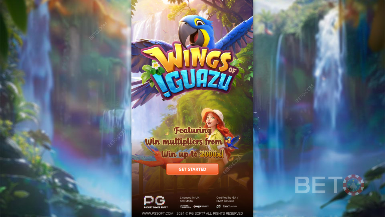Võida 2,000x oma panus Wings of Iguazu online slotis!
