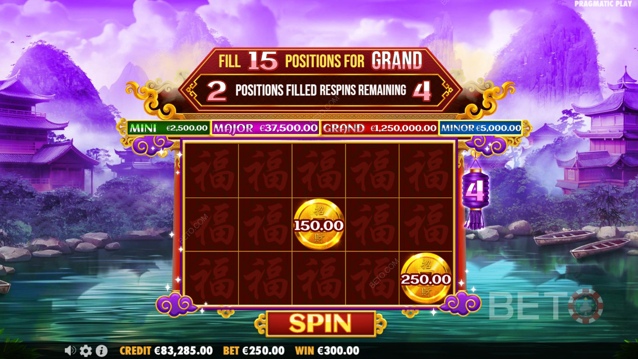 Boonusomadused seletab Cai Sheni kirstud Cai Shen poolt Pragmatic Play