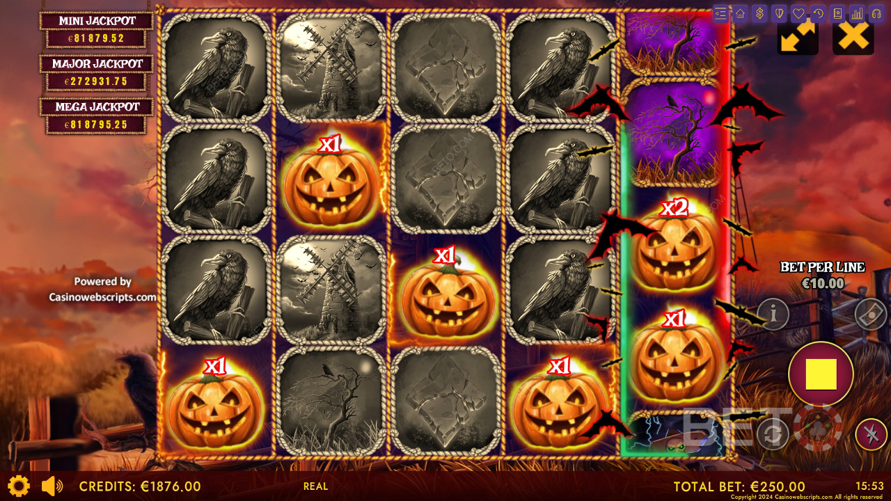Haunted Haystacks - õudne Hold and Win Review by BETO Slots