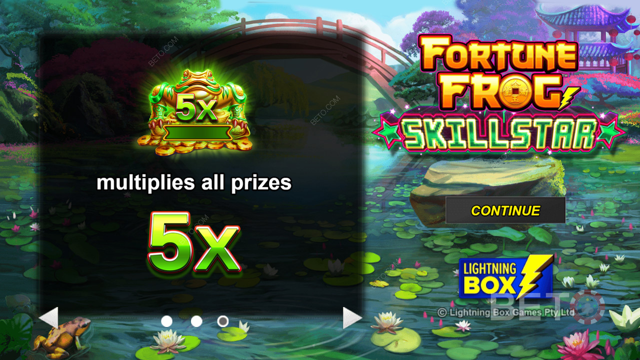 Paljutõstmise kordajad kõrge volatiilsusega mängus Fortune Frog Skillstar