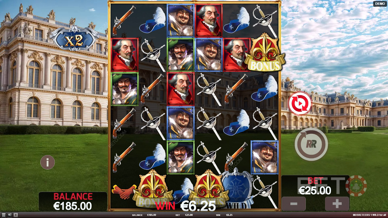 Musketärid 1 Wild for All Review by BETO Slots