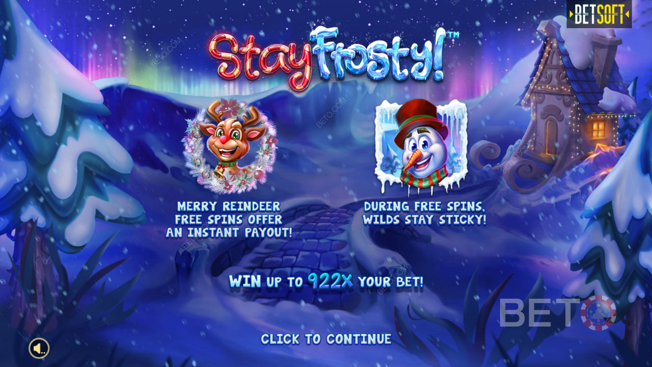 Introekraan aadressil Stay Frosty! Merry Reindeer Free Spins & Max Win of 922x your bet!