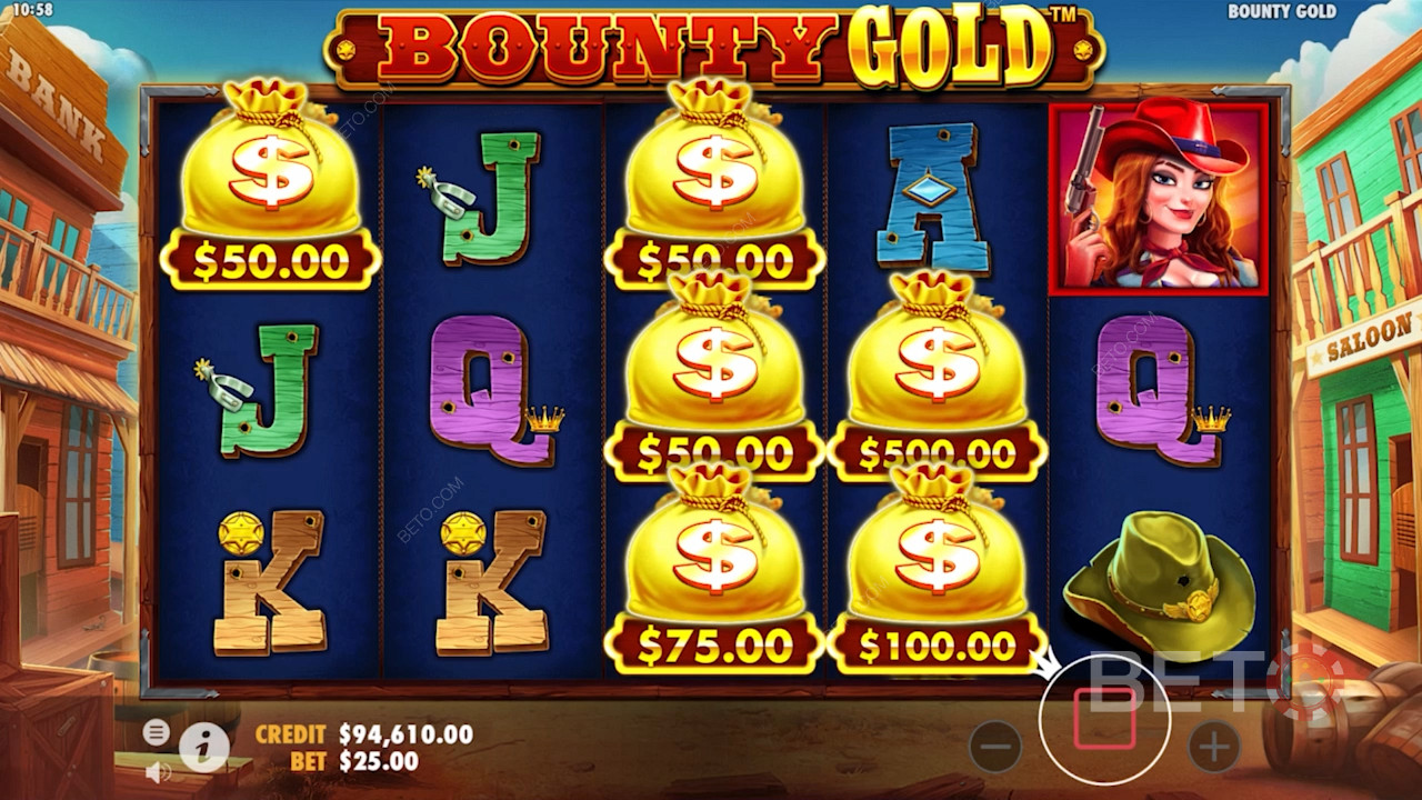Rahakoti sümbolid Bounty Gold