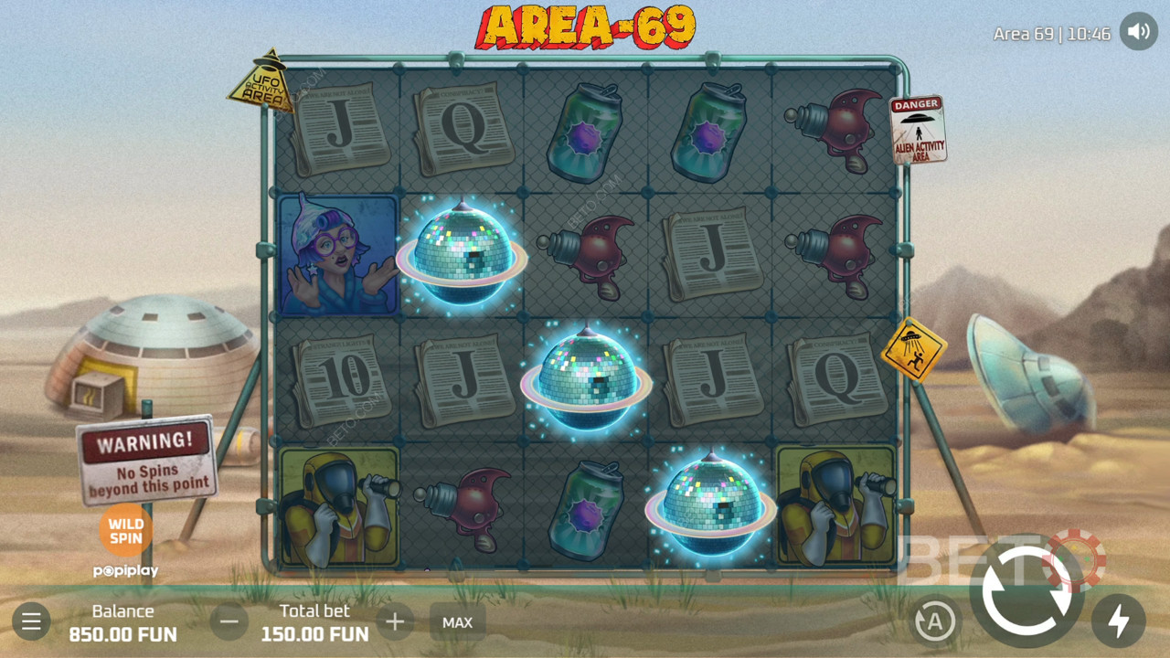 Area 69 ülevaade BETO Slots
