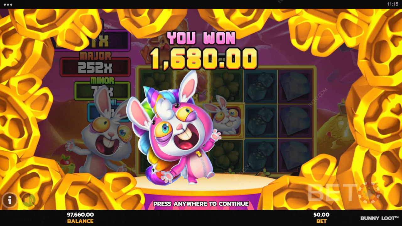 Võida 5000x oma panus Bunny Loot Online Slot
