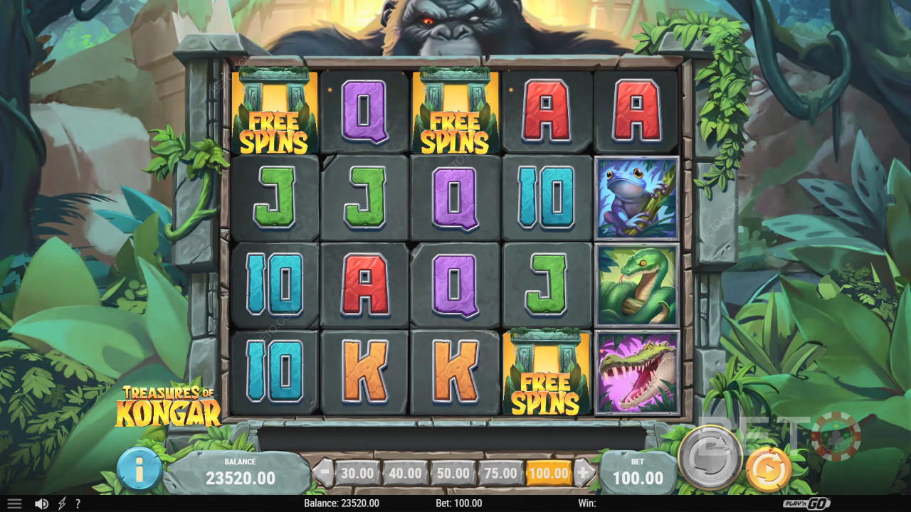 Kongari aarded Review BETO Slots poolt