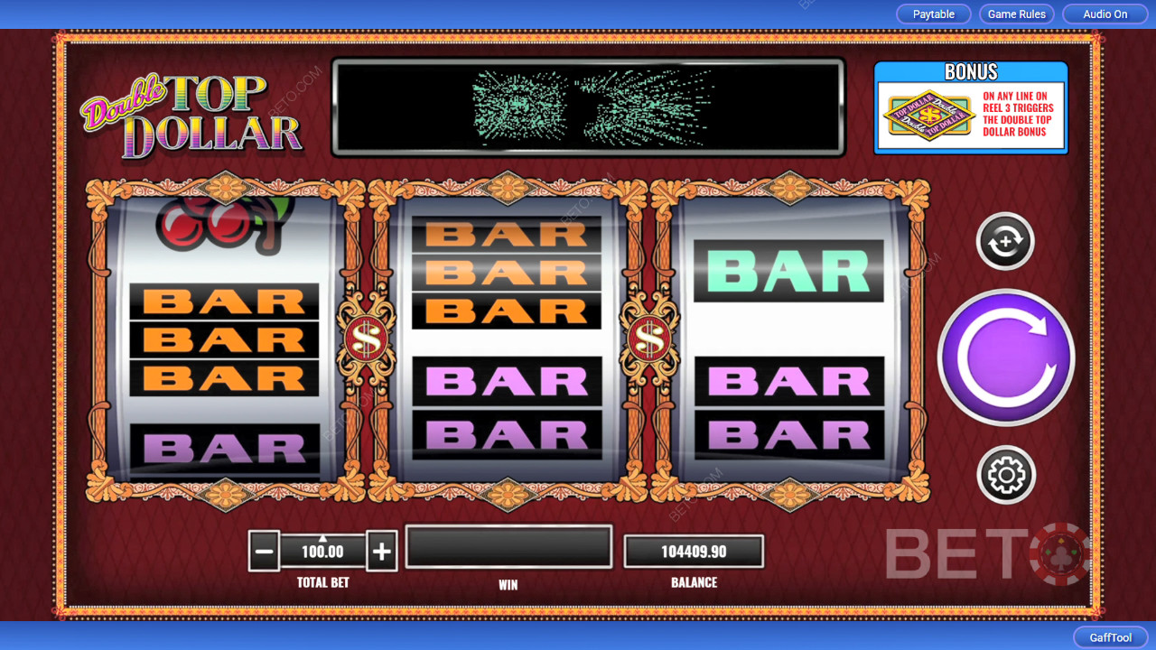 Double Top Dollar Review BETO Slots poolt