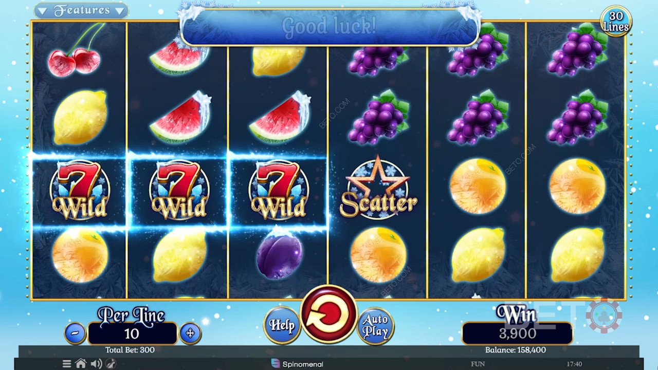 Fruits On Ice Collection 30 Lines Mängi Tasuta