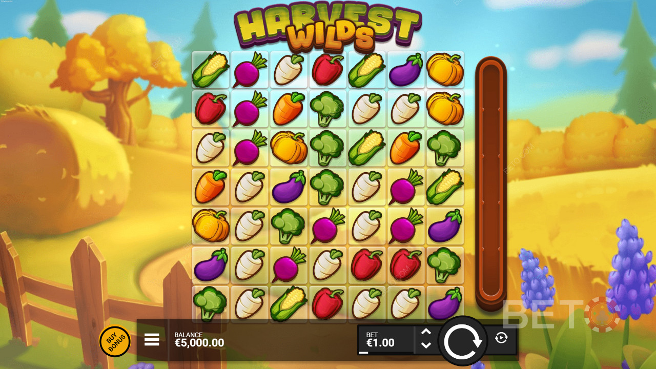 Nautige taluteemat Harvest Wilds online slotis