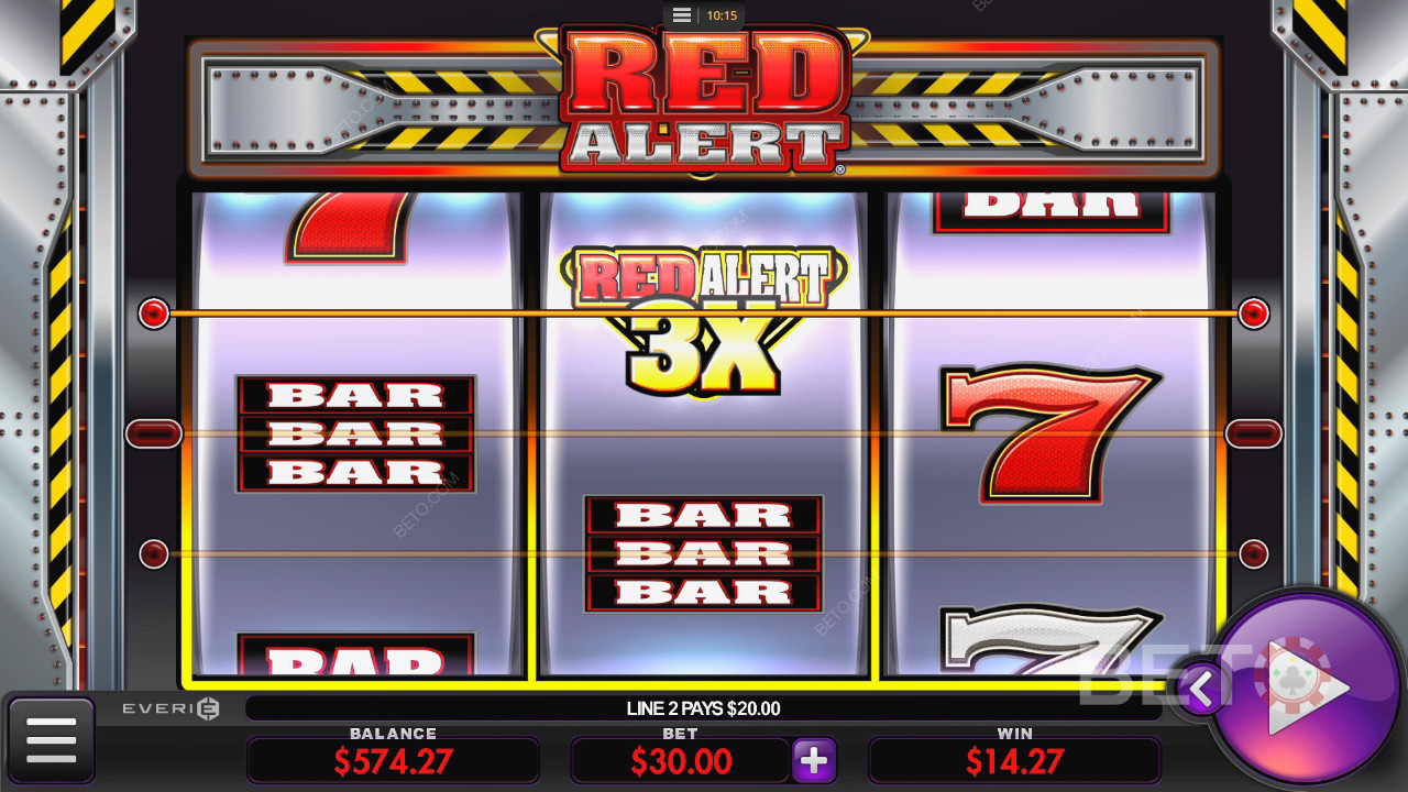 Red Alert ülevaade BETO Slots