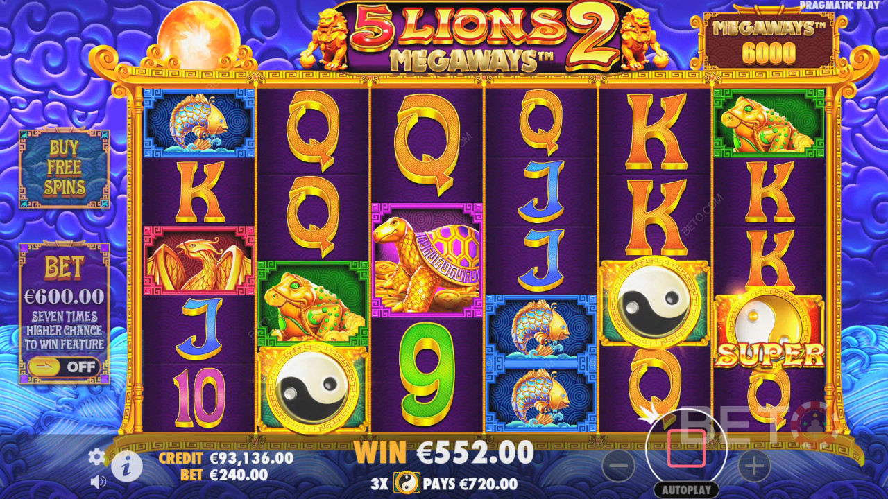 5 Lions Megaways 2 BETO Slots