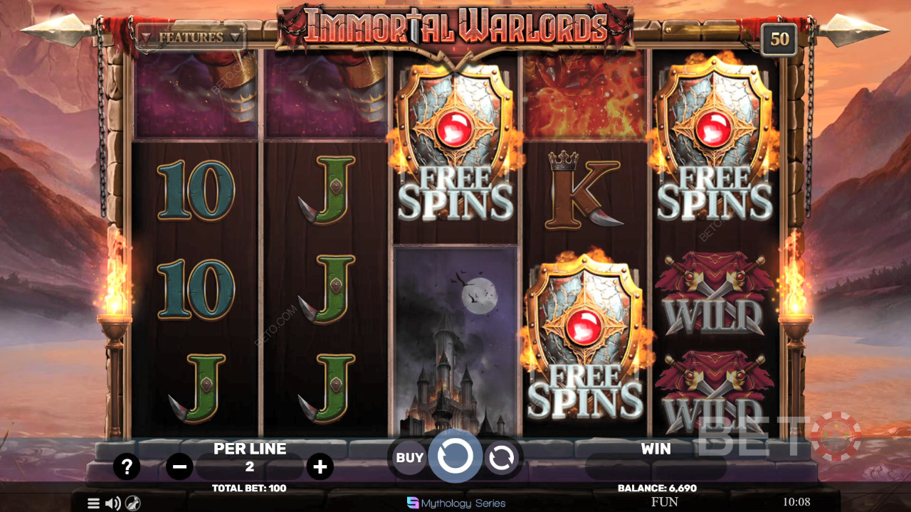 Immortal Warlords Review by BETO Slots