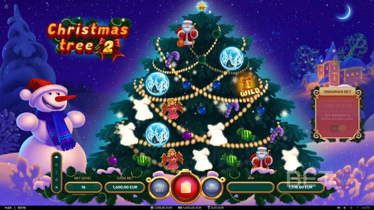 Nautige heldeid väljamakseid Christmas Tree 2 mänguautomaadis