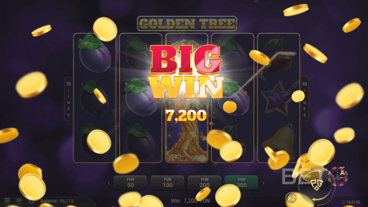 Võida 5000x oma panus Golden Tree videomänguautomaadis!