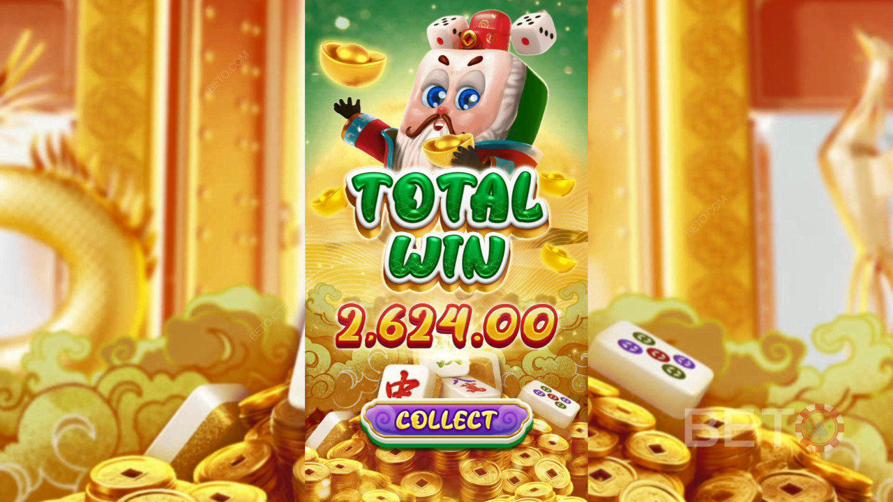 Võida 8,000x Sinu panus Mahjong Riches Slot