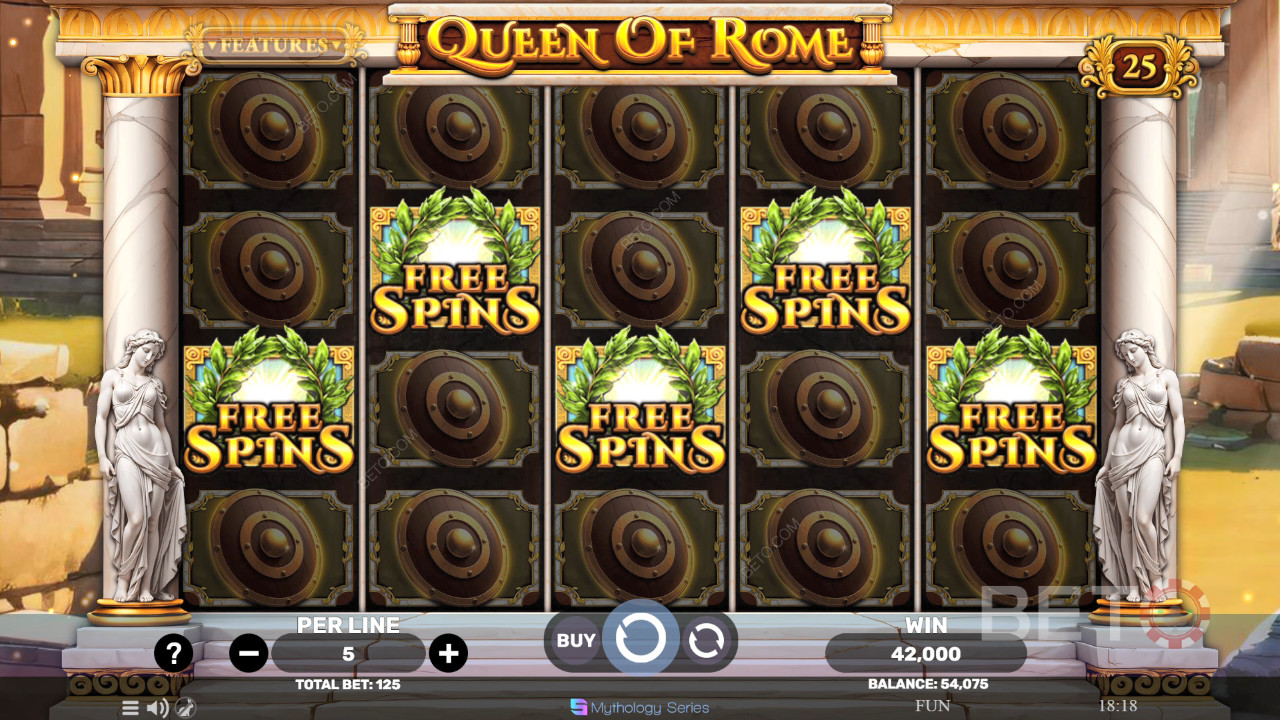 Queen of Rome läbivaatamine BETO Slots poolt