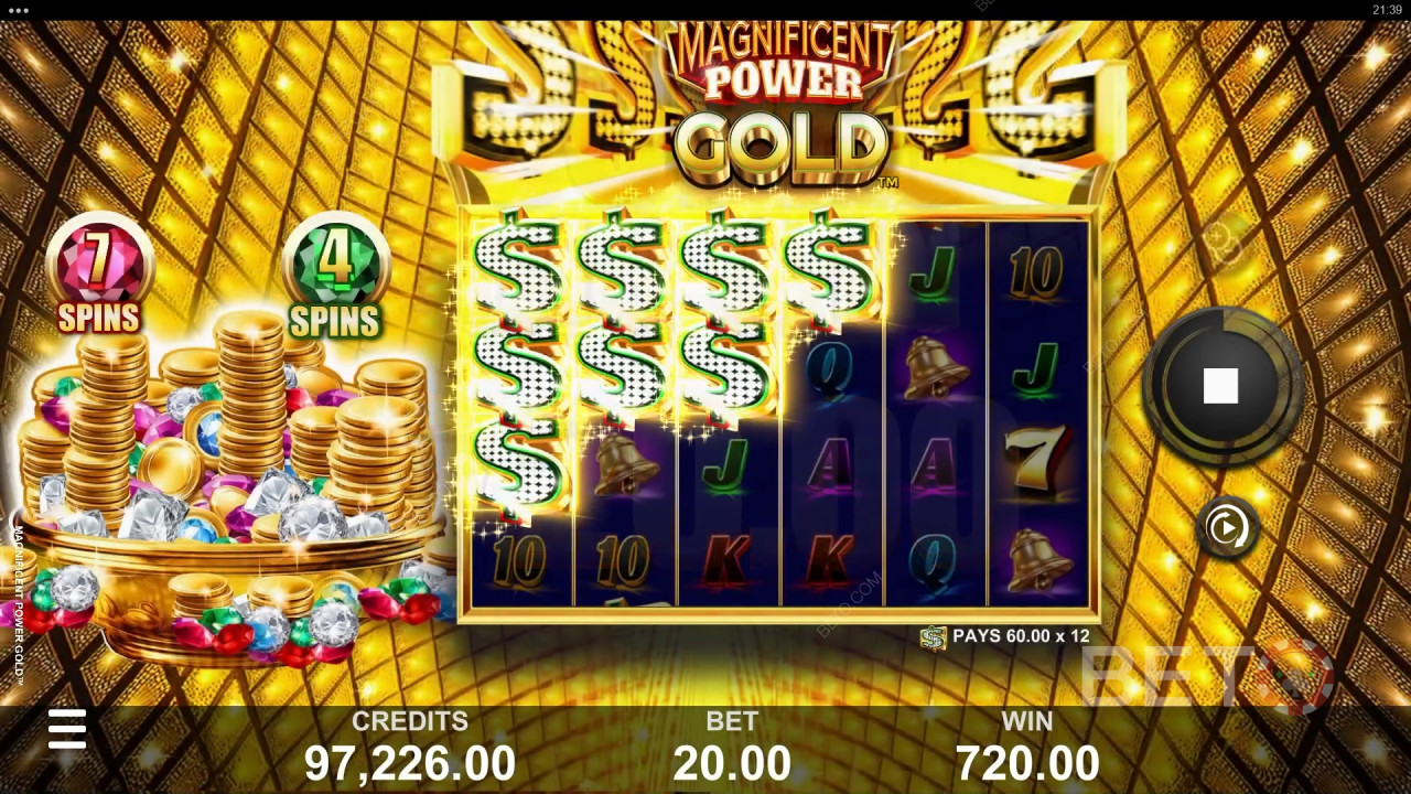 Suurepärane Power Gold läbivaatamine BETO Slots poolt